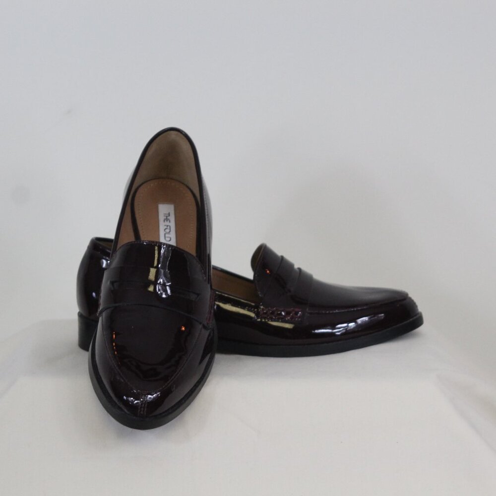 The Fold Patent Leather Loafers – Size 37 (New Without Box) Dark Academia